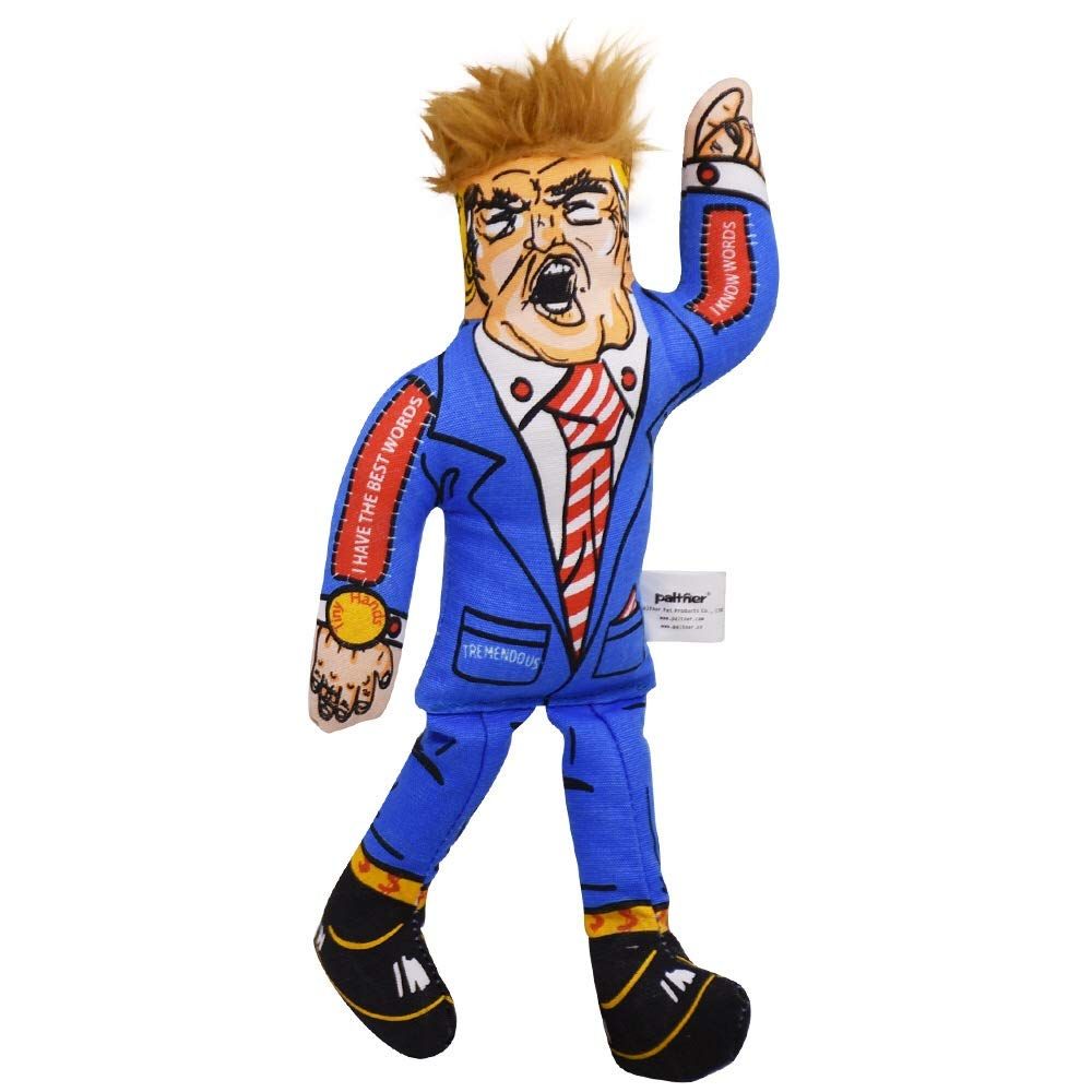 Squeaky Donald Trump Dog Chew Toy