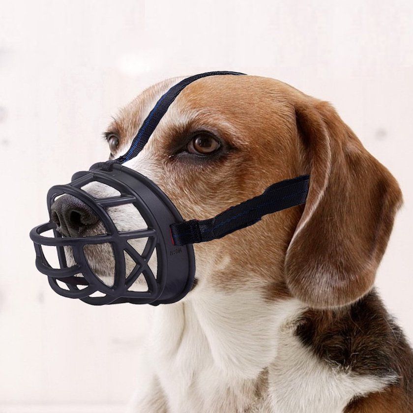 Mayerzon Dog Muzzle, Basket Breathable Silicone Dog Muzzle