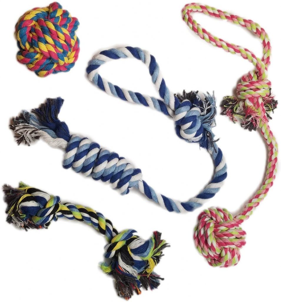 Puppy Chew Teething Rope Toys Set